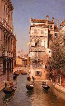 Martin Rico Y Ortega : Along The Canal, Venice